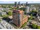 Beautiful view of Quorum Center, with green roof elements and the city skyline in the background at 122 N Harrington St # 1555, Raleigh, NC 27603