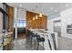 Open kitchen boasts waterfall island, stainless appliances, with seating for entertaining at 122 N Harrington St # 1555, Raleigh, NC 27603