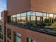 Close-up view of the outdoor terrace with city views and modern design at 122 N Harrington St # 1555, Raleigh, NC 27603