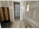 Unfinished bathroom with walk in shower and a window for plenty of natural light at 155 Cherry Bark Dr, Youngsville, NC 27596