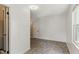 This bedroom features neutral walls, vinyl flooring, and a convenient closet at 16 S Church, Coats, NC 27521