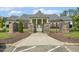 Community clubhouse features a welcoming entrance and well-maintained landscaping at 1625 Banks View Dr, Raleigh, NC 27603