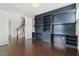 Home office with custom built-ins, providing ample storage and workspace at 1625 Banks View Dr, Raleigh, NC 27603