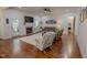 Comfortable living room showcasing a fireplace and hardwood floors at 167 Sequoia Dr, Timberlake, NC 27583