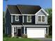 New two-story home featuring dark siding, gray shingles, a front-entry two-car garage and professional landscaping at 233 Steel Spring Rd # 24, Angier, NC 27501