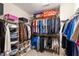 Walk-in closet providing ample storage space and organization at 238 Lynchwick Ln, Durham, NC 27703