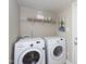 Efficient laundry room featuring a Samsung washer and dryer, offering convenience for everyday chores at 2423 Farthing St, Durham, NC 27704