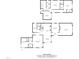Detailed floor plan showcasing the layout of the home's two floors and room dimensions at 4001 Falls River Ave, Raleigh, NC 27614