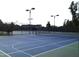Well-maintained community tennis courts with lighting, ready for a match at 4001 Falls River Ave, Raleigh, NC 27614
