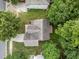 Aerial view of home and the lush green landscaping, and neighborhood at 412 Hay River St, Garner, NC 27529
