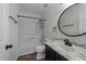 Bathroom featuring a vanity with countertop, and bath tub at 412 Hay River St, Garner, NC 27529