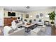 Bright living room with neutral colors, plush seating, and stylish accents at 417 N Gurney St, Burlington, NC 27215
