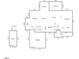 A floor plan showing layout of bedrooms, bathrooms, kitchen, garage, and bonus room at 44 Supreme Dr, Lillington, NC 27546