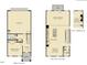 Floor plans for the first and second floors, including the garage, kitchen, great room, and bedroom 4 at 474 Carolina Springs Dr, Apex, NC 27539