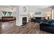 Comfortable living room featuring a fireplace and stylish furnishings, perfect for relaxation at 558 Christys Way, Roxboro, NC 27574