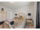 Bright bedroom features neutral colors and plush carpeting at 601 Richlands Cliff Dr, Youngsville, NC 27596