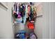 Organized closet with rods, shelves, and plenty of storage space for clothes and accessories at 601 Richlands Cliff Dr, Youngsville, NC 27596