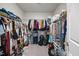 Spacious walk-in closet with extensive storage solutions and well-organized shelving at 601 Richlands Cliff Dr, Youngsville, NC 27596