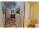Bathroom located off hallway, featuring a shower at 6305 Holly Ridge Rd, Rougemont, NC 27572