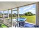 Overlooking the pool and lush backyard, this screened-in porch offers a tranquil outdoor living space at 656 Atkins Rd, Fuquay Varina, NC 27526