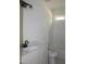 Bathroom with a single vanity featuring white countertop and modern fixtures at 70 Basil Ct, Franklinton, NC 27525