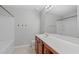 Bathroom features a spacious vanity, a large mirror, and a shower/tub combo at 760 Stackhurst Way, Wake Forest, NC 27587