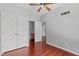 Bedroom with closet and view to on-suite bathroom at 760 Stackhurst Way, Wake Forest, NC 27587