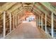 Long unfinished attic area perfect for storage or conversion to living space at 8226 Mcarthur Park Dr, Efland, NC 27243