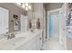 Bathroom with double vanity and a view of the toilet and shower at 124 Kingsport Rd, Holly Springs, NC 27540