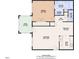Detailed floor plan showcasing the layout of the home, including the porch, living room, kitchen and main bedroom suite at 1310 Durlain Dv # 103, Raleigh, NC 27614