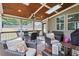Inviting screened porch with outdoor seating, ideal for enjoying the fresh air and entertaining guests in comfort at 150 Saint Mellion St, Raleigh, NC 27603