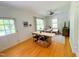 Inviting living and dining area with light hardwood floors and natural light at 1916 Hart St, Durham, NC 27703