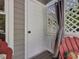 Private porch with outdoor access and lattice screen at 224 Kirkwood Dr, Chapel Hill, NC 27514