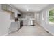 Modern kitchen with stainless steel appliances, granite countertops, and sleek gray cabinetry at 2702 Red Valley Dr, Rougemont, NC 27572