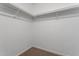 Empty walk-in closet, ready for customization and organization of clothes and accessories at 2905 Scuppernong Ln, Durham, NC 27703
