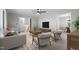 Bright living room with a modern design, stylish furniture, and natural light at 2905 Scuppernong Ln, Durham, NC 27703