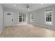 Bright living room featuring hardwood floors, large windows, and neutral paint at 300 Oak Ridge Dr, Hillsborough, NC 27278