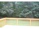 Wooden deck overlooking a large backyard at 3145 Pier Pointe Dr, Creedmoor, NC 27522