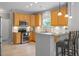 Modern kitchen features stainless steel appliances, granite countertops, and ample cabinet space at 3217 Ranbir Dr, Durham, NC 27713