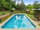Inviting in-ground swimming pool, perfect for relaxation and recreation at 3516 Swift Dr, Raleigh, NC 27606