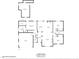 This home's floor plan features an open concept living area with multiple bedrooms and bathrooms at 412 Whitt Ave, Burlington, NC 27215