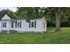 A cozy home with white siding, black shutters, and a well-maintained lawn at 426 Smith St, Burlington, NC 27217