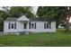 Charming single-story home with white siding, black shutters, and a well-manicured lawn at 426 Smith St, Burlington, NC 27217