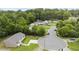 Aerial view of the neighborhood, displaying well-maintained lawns and tree-lined streets at 427 Elm Ct, Burlington, NC 27217