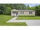 Attractive single-story home with black shutters and well manicured landscaping at 427 Elm Ct, Burlington, NC 27217