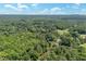 Aerial view of property surrounded by lush trees near a small river at 4703 Pleasant Green Rd, Durham, NC 27705