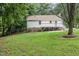 Spacious backyard with mature trees and back deck perfect for entertaining at 5428 Passenger Pl, Raleigh, NC 27603
