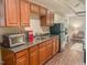 Kitchenette featuring wood cabinets, countertop appliances, and a mini refrigerator at 5500 Fortunes Ridge Dr # 94C, Durham, NC 27713