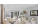 Bright living room featuring neutral tones, recessed lighting, and stylish decor at 1101 Shovelhead Dr # 51, Durham, NC 27703