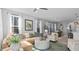 Bright living room with stylish furniture, neutral color palette, and natural light at 1101 Shovelhead Dr # 51, Durham, NC 27703